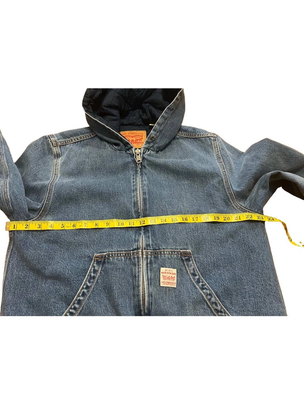 Levi’s Portrero Workwear Trucker A3222‑0007 • Oversized S • P2P 23.5 • Length 28 - Picture 7 of 9